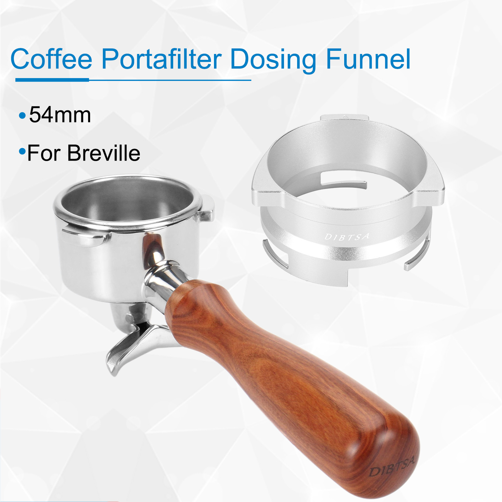 54mm Coffee Dosing Funnel for Breville BES870XL BES878BSS BES840XL Portafilters