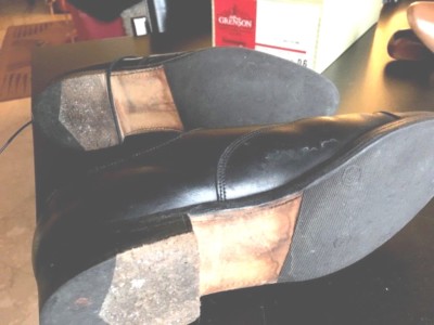 Derbies Grenson Authentiques En Cuir Noir - Taille 37,5 - Occasion Très Bon état