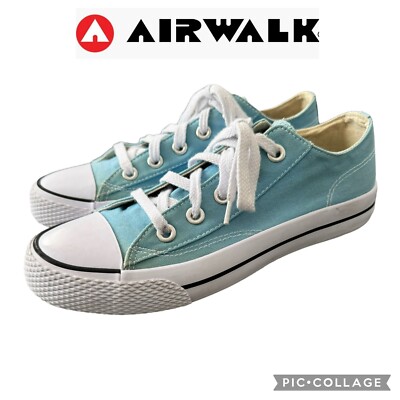Airwalk light blue low top canvas sneakers shoes women size