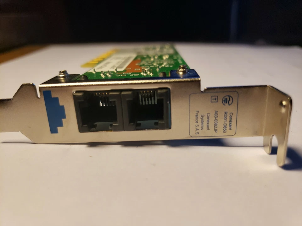 Conexant RD01-D850 56K V.92 PCI Data Fax Modem E229493 - Image 3 of 4