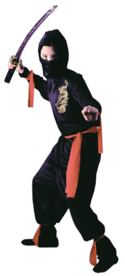Black Ninja Size s,m,l Fun World 8707