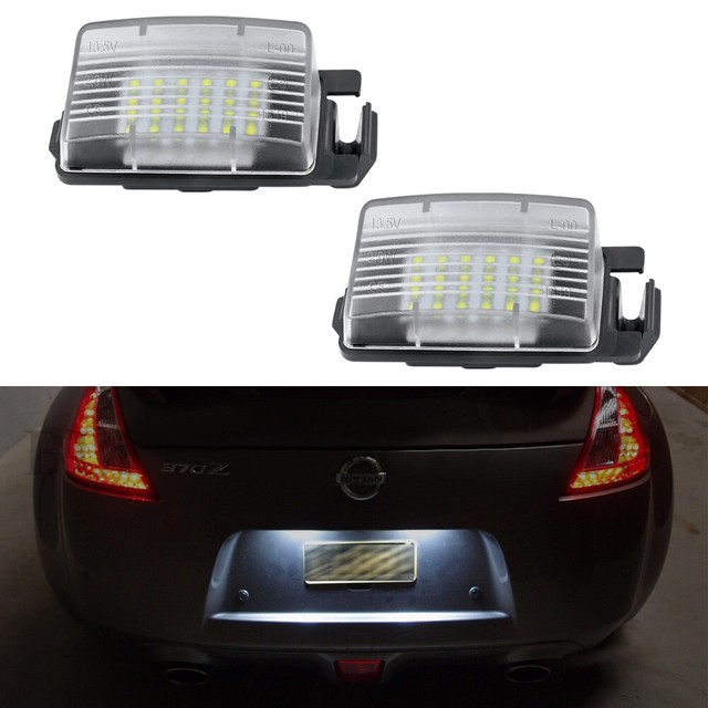 For Nissan Cube 350Z 370Z GTR Q60 Infiniti G25 G35 White LED License Plate Light eBay