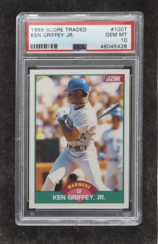 Ken Griffey Jr. 1989 Score Rookie Traded #100T RC (PSA 10)