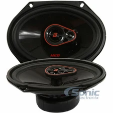 2) Cerwin Vega H7683 720W 6" x 8" HED Series 3-Way Coaxial Car Audio Speaker
