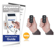 Response Alarms SL 868MHz Executive Remote RM8000-R TWIN PACK & GUIDE RRP £64.99