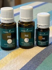 Young Living Essential Oils PINE 2 - 15ml  1 - 5ml Bottles, NEW  SEALED, Set 3