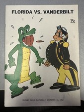 Florida vs Vanderbilt Football Program Dudley Field October 8, 1952