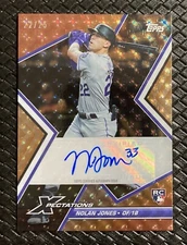 NOLAN JONES 2023 Topps Xpectations Orange Ice /25 SSP Rookie Auto Rockies RC