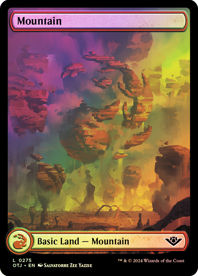 MTG FOIL Mountain Full Art - Outlaws of Thunder Junction #275 | eBay