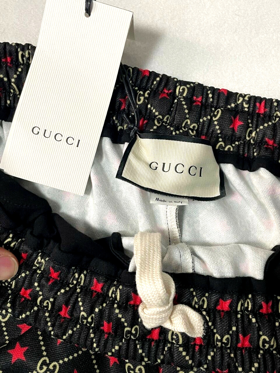 Gucci Jersey Pants With Gg Star Print