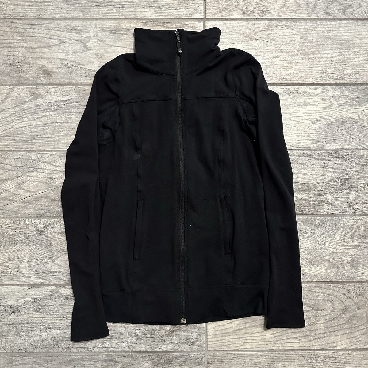 LULULEMON Tadasana Jacket Black MESH Back Women's 8-10