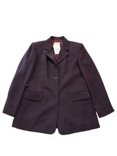 NWT Womens Talbots Petites Red Blazer Herringbone Sz 8 P Flap Pockets