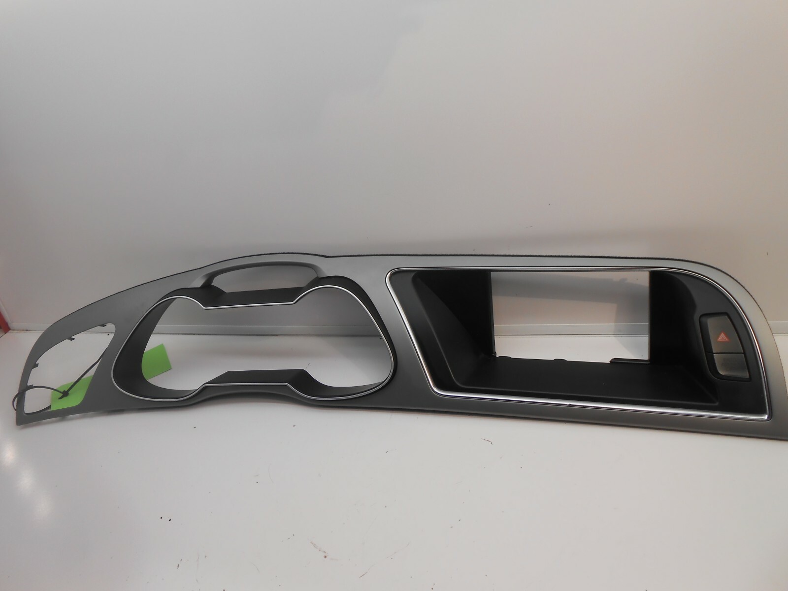 AUDI INSTRUMENT DASH TRIM BEZEL SILVER AND BLACK OEM 8K1857186 