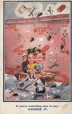 VINTAGE COMIC If You've Got Something Nice to Say by Ludgate POSTCARD - UNUSED