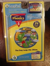 NEW LeapFrog Frog Leap Pad LeapPad The Day Leap Ate Olives Phonics 4 U vowel