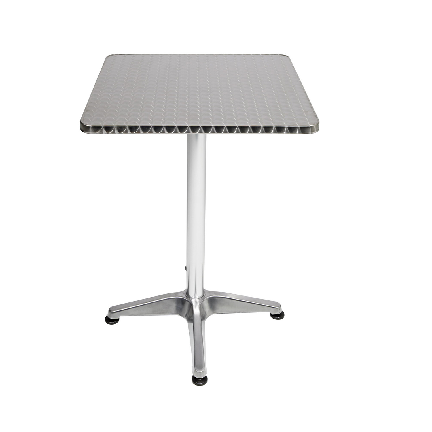 Mojawo® Bistro Stehtisch Aluminium 60x60cm höhenverstellbar Klappbar Balkontisch