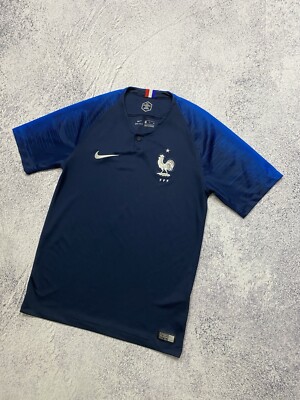 2018 France Nike Men's Size Small Soccer Jersey World Cup Football