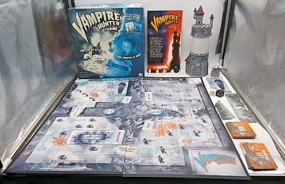 Vintage 2002 Vampire Hunter The Board Game Milton Bradley 100% COMPLETE Cond. LN