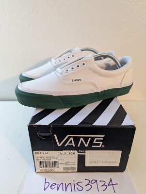 Vans x WTAPS OG Era Size 10 Deadstock White Green VN0OZDGWC