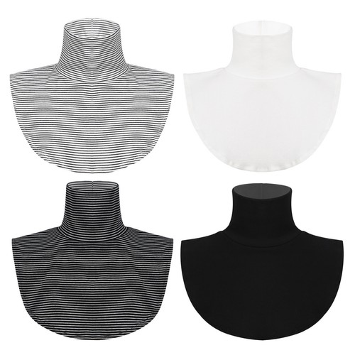 High Neck Half Top Blouse Dickey Collar 