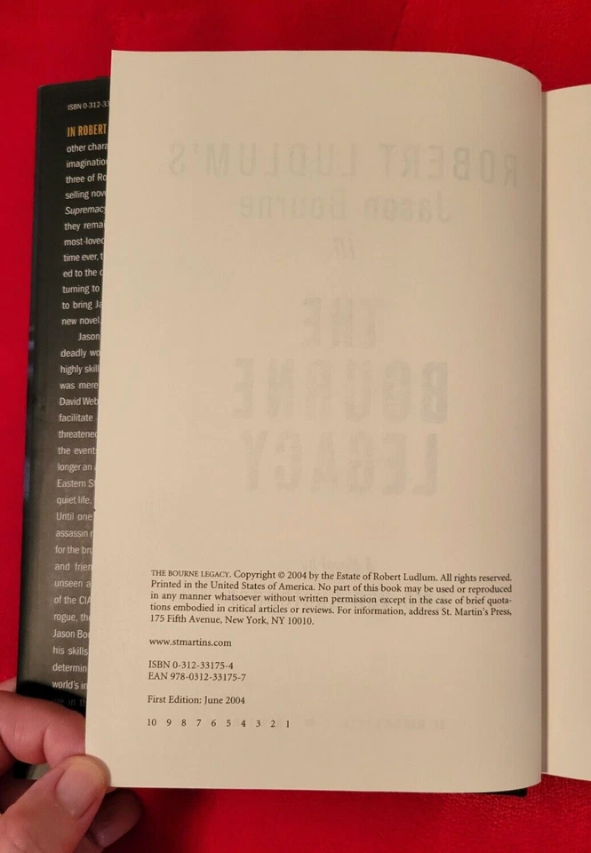 Robert Ludlum Lot of 3 Hardcover DJ Jason Bourne All 1st Editions Books - Image 4 of 4