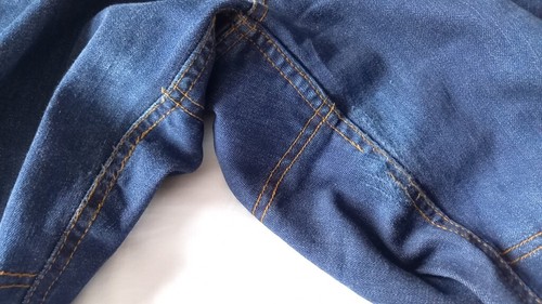 Womens Motorcycle Jeans, Dark Blue, Red Route, Size 10, made with Kevlar Cotton - 第 12/13 張圖片