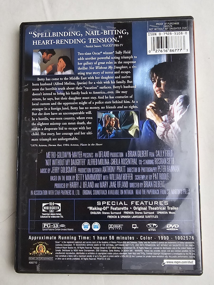 Not Without My Daughter DVD Widescreen Sally Field 1991 | eBay