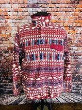 Vintage Patagonia Synchilla Aztec Design Made In USA Sz Large Fleece Nice 