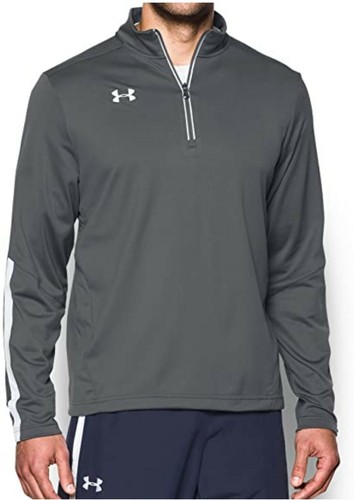 Under Armour Men's SMALL 1/4 Zip Pullover Sweatshirt GRAY NEW - Picture 2 of 4
