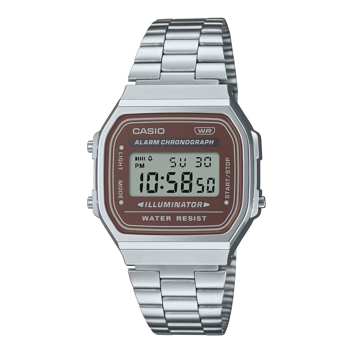 CASIO A168WA-5AY A168WA A168 VINTAGE BROWN DIAL DIGITAL CASIO A168WA-5AY A168WA A168 VINTAGE BROWN DIAL DIGITAL