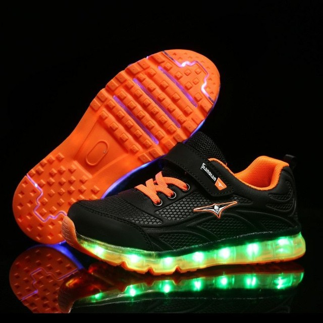 Kid Led Tennis Shoes For Toddler Boy Girl Children Glowing Light Up