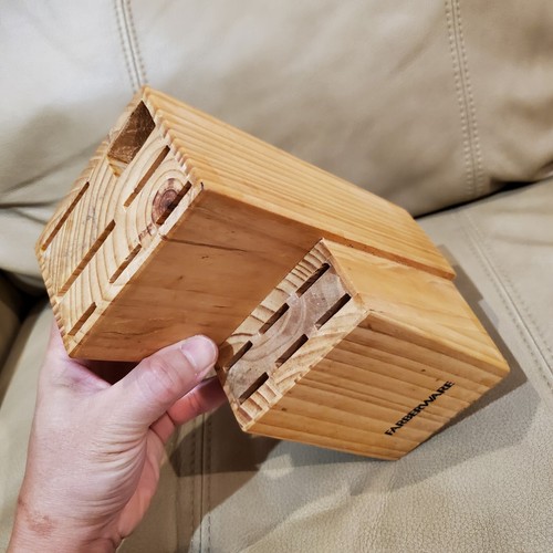 Farberware Wood Knife Block 13 Slots No Knives Included - Foto 19 di 24