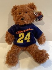 2005 NASCAR Jeff Gordon 24 Teddy Bear Stuffed Animal 8 in. Team Speed Beans
