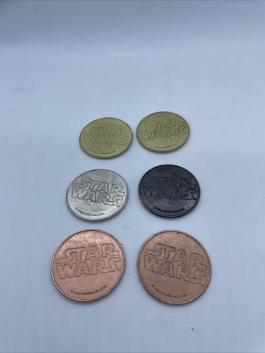 Lot Of 6 Star Wars 2005 Coins - Luke, Leia, Vader, Yoda, R2-D2, C-3P0 - Picture 3 of 6