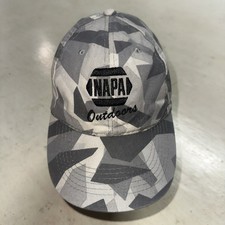 NAPA Gray And White Outdoors Camo Hunting Truckers Hat Baseball Cap Camouflage