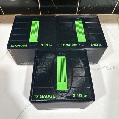 (3X  )Ammo Storage Box 12 Gauge 3 1/2 in 25 Shells / Rounds