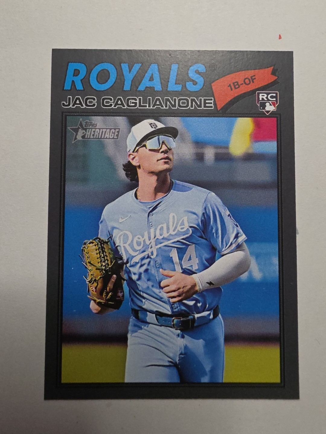 2026 Topps Heritage - Jac Caglianone #136 Dark Gray Border
