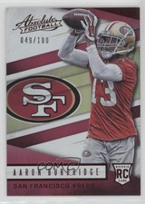 2016 Panini Absolute Rookies Spectrum Red 49/100 Aaron Burbridge #166 2m4