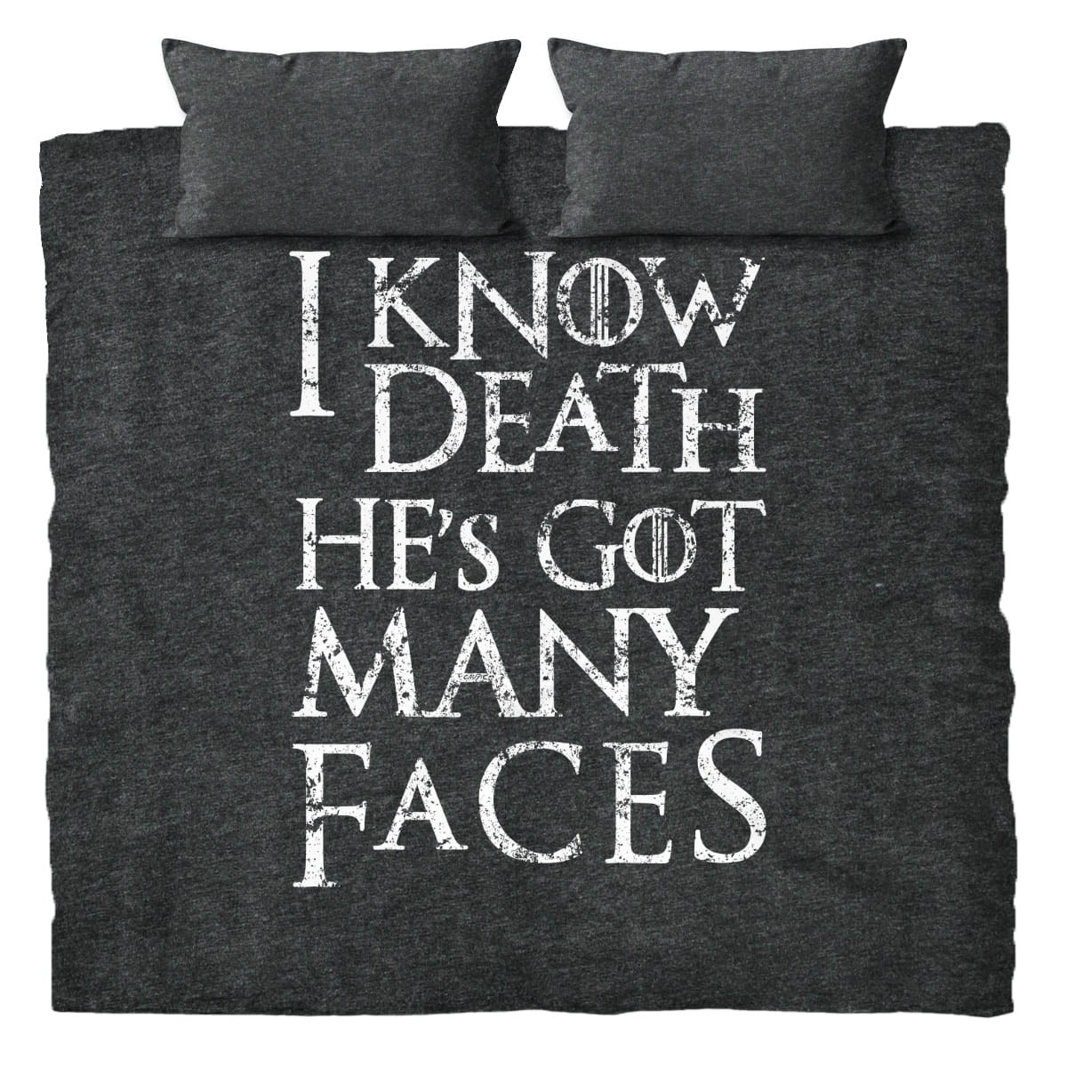 Parure de lit Game of Thrones drap housse de couette 240 x 220 en coton imprimé I Know Death