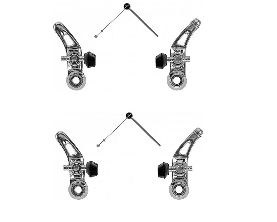 RICO BK ( BIKE PARTS ) Bremse Cantilever VR + HR SETmit Bremsschuhe + Verbindungskabel