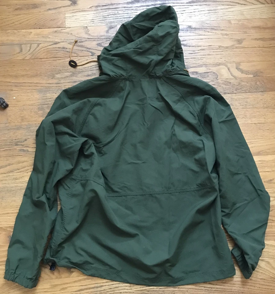 LL Bean 1/4 Zip Pullover Hunter Green Jacket Mens Large Nylon Packable - Image 4 of 4