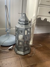 Silver Lantern Home Candle Holder