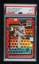 2022 Panini Donruss Optic Red Pandora Prizm 57/99 Spencer Strider #76 PSA 8 8sr