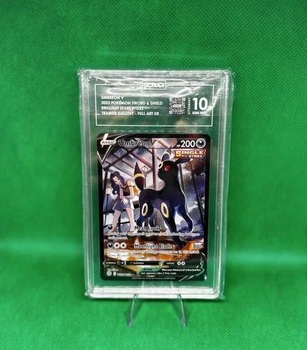 Umbreon V TG22/TG30 Brilliant Stars Trainer Gallery Ultra Rare Full Art TAG 10