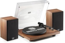 Hi-Fi System Vinyl Record Player Bluetooth Turntable Stereo Speaker