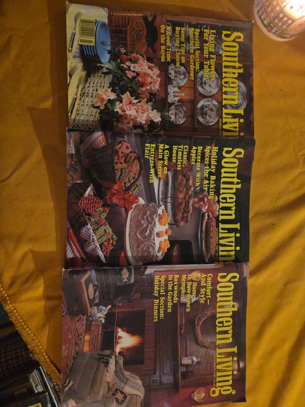 Lot Of 3 Southern Living Magazines 1987 March, November,  December