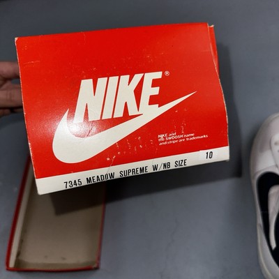 1984 Vintage Nike Meadow Supreme White Navy Blue Republic Of Korea