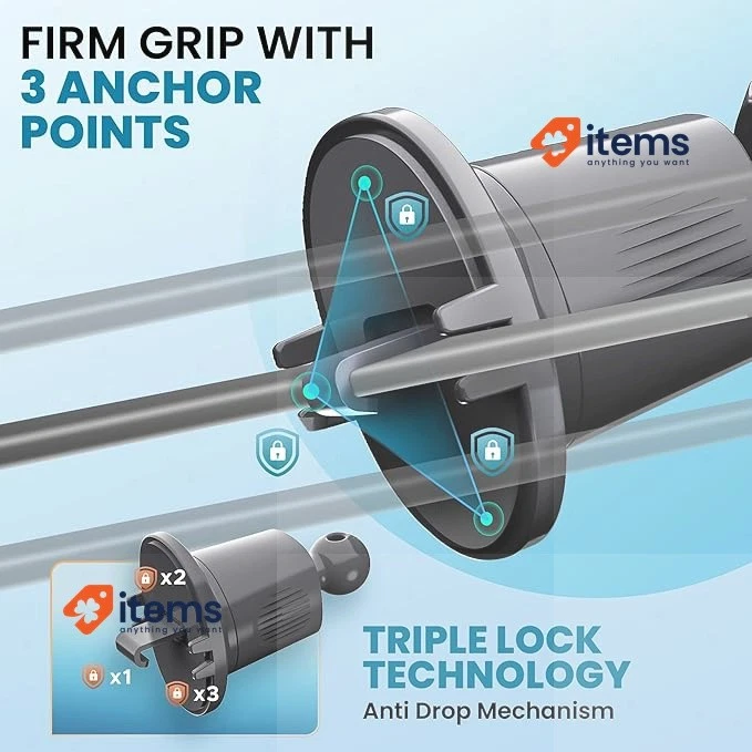 PORTENTUM Super Stablecar Phone Holder Air Vent Mount Cradle 360° Rotation - Image 3 of 4