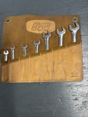 Proto Professional 500 7 Pcs Wrench Set Metric Open End 6mm - 19mm