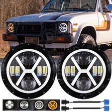 For 1979 1980 1981 Toyota Pickup Pair 7 Inch Round Led Headlights Hilo Drl For 1979 1980 1981 Toyota Pickup Pair 7 Inch Round Led Headlights Hilo Drl